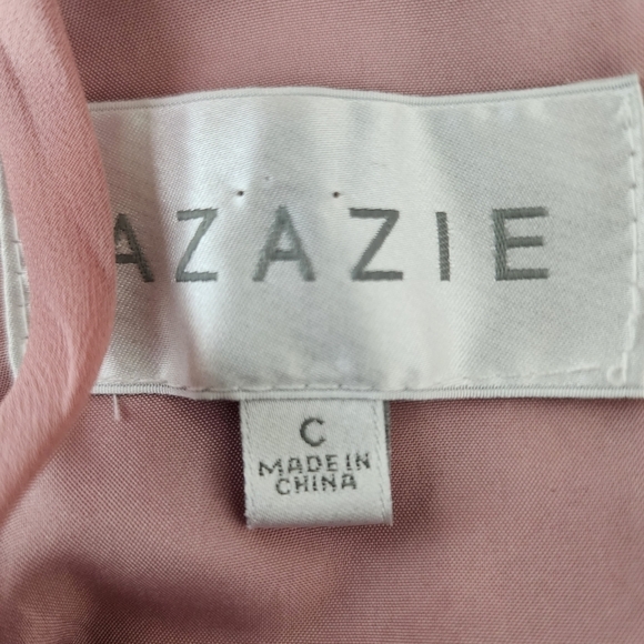 Azazie Women’s Elegant Bridesmaid Maxi Dusty Rose Dress Open Back Zipper Size XS - Picture 8 of 8